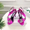 Rhinestone Big Bowtie Specifics Satin Slingback Sandals Ankle Strap Pumpar Foldad Flower Stiletto High Heels Women's Evening Party Wedding Shoes Gratis leverans