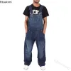 Plus Größe 4XL 5XL Männer FI Denim Overalls Casual Mann Jeans Overalls Hosenträger Overall Lose Arbeit Hosen Männliche Hosen 2024 I9Rf #