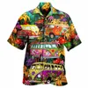Летняя горячая распродажа Гавайская рубашка для мужчин 3d Carto Flamingo Мужская рубашка Пляжная негабаритная забавная мужская одежда Fi с коротким рукавом t7Xc #