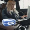 Boîte à déjeuner électrique portable 1,0 l chauffée pour camion/voiture/bureau/maison 12/24/110 V – Comprend une fourchette, une cuillère et un sac de transport