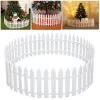 Gates 30st White Fence Christmas Xmas Tree Wedding Party Decoration Miniature Indoor Garden Border Grass Lawn Edge Fence Garden