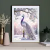 Point peinture en diamant complète Nouveau 2023 Fantasy fleurs de paon paysage diy mosaïque diamant broderie 5d croix stitch oiseaux à la maison décoration