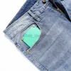 Mens Jeans Designer Europeu Homens 2032 Mid Rise Juventude Micro Elástico High-End Casual Denim Azul Calças de Algodão Jeans F01K9