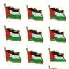 Party Favor 50Pcs Palestine Flag Pin Brooch Country National Emblem Badge Lapel Pins Metal Badges Drop Delivery Home Garden Festive Otcxy