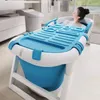 Decorative Figurines Foldable Bath Tub Full Body Adult Large Bathtub Simple Portable Bathtubs Household Children's Thickened Bidet