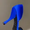 Yeni Tasarımcı Pompalar Sandalet Kadınlar için Sandalet Ayak Parçası İpek PVC Metal Sayfası Yüksek Topuklu Moda Lüks Çok Çeyrek Elbise Ayakkabı Ayak Partisi