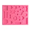 Baking Moulds Cookie Candy Button Silicone Mold Fondant DIY Cake Resin Ornaments