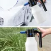 Ny 1,5L elektrisk sprayerbiltvätt 30 min lansvatten kan USB uppladdningsbar syra alkali korrosionsbeständig skumrensare