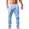 2024 Nouveau Mem Multi-Poches Printemps Été Cargo Pantalon Hommes Streetwear Zipper Jambe Skinny Travail Joggers Cott Pantalon Décontracté 89Fv #