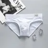 Seksi erkekler iç çamaşırı çantası erkek brifs skrotum külot marka erkek yüzme pantolon streç spor rahat antibakteriyel nefes alabilen baskı gençlik brifingleri