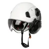 Casque de sécurité de construction CE avec visière, lunettes intégrées, cache-oreilles pour casque d'ingénieur, casquette de travail industrielle ANSI, Protection de la tête 240322