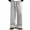 Jodimitty Lammwolle Casual Hosen Männer Frauen Winter Oversize Verdickte Jogginghose Unisex Warme Veet Gerade Breite Bein Hosen t1QD #