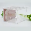 Terrarium DIY Wooden Ant Farm ekologiczne akrylowe gniazdo mrówek z obszarem żywieniowym drewniane dom mrówki dla zwierząt domowych gorąca wyprzedaż