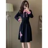New Chinese Style Clothing, Black Women's Spring Dress, Slimming Temperament, Feeling, Westernization, High-end Skirt