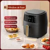 Large Capacity Smart Air Fryer Touch Panel Electric Oven Healthy Cooking Adjustable Time Temperature Multifunctional for Various Foods - Convenient and Easy to