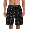 Retro Video Game Ctrollers Boardshorts Quick Dry Board Shorts Computer Gamer Gaming Lover Swim Trunks Printed Bathing Suits J659#