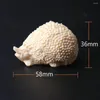 Decorative Figurines Ivory Nut Little Hedgehog Statue Cute Animal Ornament Craft Decoration