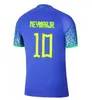 2022 maglia da calcio Camiseta de futbol coppa del mondo 2023 PAQUETA NERES COUTINHO maglia da calcio BRAZILS JESUS MARCELO PELE brasil 22 23 maillot de foot uomo bambini kit JJ 3.26