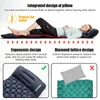 PACOONE Outdoor Camping Sleeping Pad Inflatable Mattress with Pillows Ultralight Air Mat Builtin Inflator Pump Travel Hiking 240312