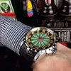Relógios para homens mesa redonda relógio de luxo tamanho 45mm vidro safira suíço movimento automático máquina importada pulseira arwz