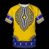 Homens camisetas Homens Camiseta Africano Dashiki Tradicional Tops Vintage Estilo Étnico Roupas Casuais Roupas O-pescoço Oversize Curto Slve Strtwear T240325