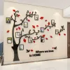 Autocollants 3D Miroir d'arbre autocollant acrylique pour décalage mural DIY FAMILLE PHOTO PHOTO PHOTOR BRANCH PVC Mall Stickers Mural Art Home Decor