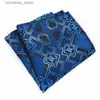 Zakdoeken Matagorda Mode Herenkleding Verscheidenheid Hanky Pocket Squared Zakdoek Paisley Printing Cashew Cocktail Tie Gravata Accessoires Y240326