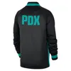 Veste noire City Showtime Thermaflex entièrement zippée pour hommes "Portland" Trail "Blazers"