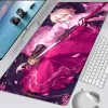 Möss Japan Demon Slayer Katana Play Mat XXL Mouse Pad Anime Cartoon Gamer Keyboard Carpet Desk Mat Computer Table Stora MousePad Red