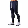 Men Cott Running Pants Navy Gym Leggins Joggers Streetwear Casual Sport Species Male Training Trening