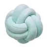 Soft Plush Knot Cushion Sofa Throw Pillow for Living Room Green Round Hand Woven Cushion Throw Pillow Round Knot PillowHand Woven Round Cushion for Sofa