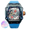 orologio Data Orologio meccanico da uomo di lusso Orologio da polso Stessa anima meccanica Sport Scava fuori quadrante grande Impermeabile completamente automatico Wi