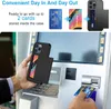 درع كيسست فاخر للخدمة الثقيلة مع خفية شريحة الائتمان حامل فتحة فتحة SLOT Wallet Dual Layer PC TPU CASE CAPER