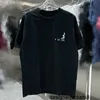 Ontwerper Correcte kwaliteit Trendy Nieuw product Borduren Engels B Familie Los en comfortabel Puur katoen T-shirt met korte mouwen Koppel Koreaanse editie Top ATKZ