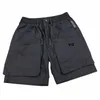 Zomer Y 3 Shorts 2024 Mannen Streetwear Shorts Koreaanse Stijl Zwarte Cargo Shorts Ademende Mannen Fi Veelzijdige 09Sx #