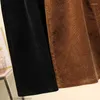 Faldas de gran tamaño 5xl mujer córbina falda vintage harajuku a línea larga mujer otoño invierno marrón de cintura alta