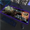 Коврики Dead Space RGB коврик для мыши геймер 400x900X4MM игровой коврик для мыши большой рождественский ноутбук аксессуары для ПК коврик для ноутбука эргономичный коврик