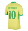 S-XXL BRAZILS 24/25 футбольные майки PAQUETA RAPHINHA майки MARQUINHOS VINI JR brasil RICHARLISON MEN версия игрока НЕЙМАР ПЕЛЕ Camiseta