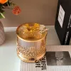 Jars Luxury Glass Candy Jar Household Dried Fruit Snack Jar Electroplated Butterfly Cup Lid Glass Jar Set Home Decoration Accessories