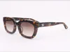 Cat-Eye-Sonnenbrille für Damen in Schildpatt-Optik, modisch, quadratisch, klobige Damenbrille mit klarem Stern 3024044