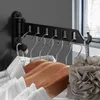 Kleiderbügel zur Wandmontage, Wäscheaufhänger, Wäscheständer, faltbare Kleidung, Metallaufbewahrung