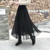 Skirts Women Long Chiffon Maxi Pleated Skirt Summer Autumn Midi High Waist Elascity Casual Party Drop Delivery Apparel Womens Clothing Otwtq