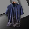 Polo da uomo a maniche corte Polo con bottoni T-shirt con scollo a V Comode magliette slim da uomo Abbigliamento estivo