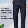 Pantaloni da golf sportivi elastici da golf per uomo autunno e inverno nuovi pantaloni casual dritti spessi da uomo p5Eu #