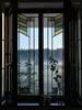 Raamstickers Glas-in-loodfolie Transparante sticker Statisch vastkleven Prairie Schotse stijl voor dunne lange deur Anticollision