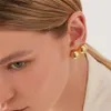 Ear Cuff Ear Cuff French Minimalist Fashion High-End Metal Double Ball Earrings and Ear Clips Lämpliga för Womens Light Luxury Design Charm smycken Trend Y240326