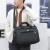 Ryggsäck stor kapacitet män portfölj väska affärs bärbar väska mode man handväska kontor manlig axel messenger väska