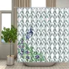 Shower Curtains Bath Curtain 3d Printing Flower 180 180cm Waterproof Bathroom Home Washable Fabric Screen 12 Hooks