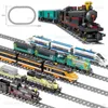 ブロックMOCハイテクビルディングブロック都市パワー駆動ディーゼル鉄道RCトレイン貨物ホットトラックトラックボーイチルドおもちゃ車両モデルギフトT240325