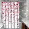 Shower Curtains Valentine's Day Curtain Love Heart Print Water-resistant Machine Washable For Bathroom